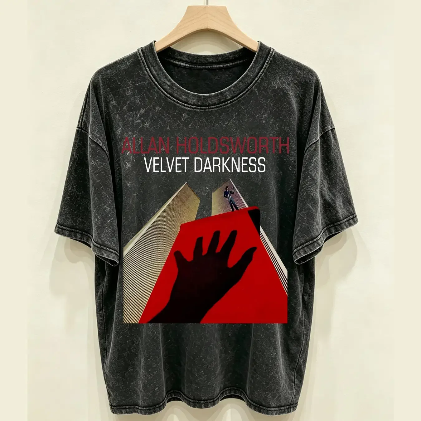 washed T Shirt Allan Holdsworth Velvet Funny Logo size M 4XL long or short sleeves vintage Washed Versatile Soft Stylish