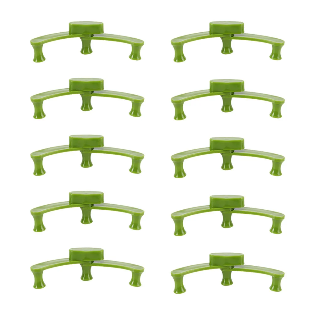 

10 Pcs Plant Pipe Bender Tool Branch Shaper Bonsai Modelling Gardening Twig Bending Clip Fixing Clamps Green Training Clips