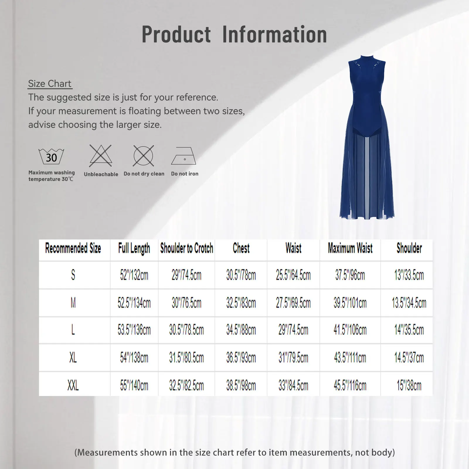 

Women Lyrical Skating Dance Dress Floral Lace Open Front Mesh Skirt Leotards Sleeveless Maxi Dress Contemporary Dance Costume