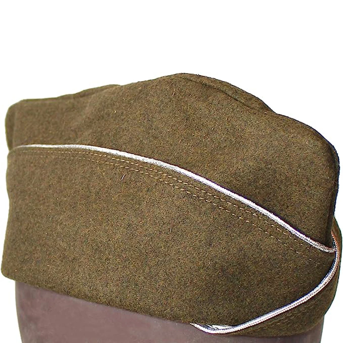 Casquette d'officier aéroporté américain de la seconde guerre mondiale, chapeau en laine de Garrison, parachute