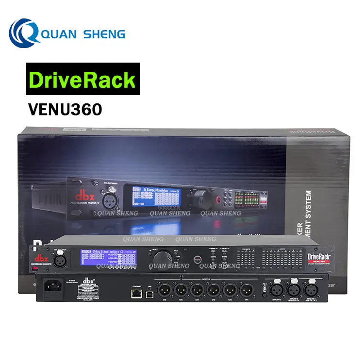 New Drive-Rack VENU360 DSP Digital 3 Input 6 Output Professional Stereo Stage Equalizer Audio Processor for Dbx