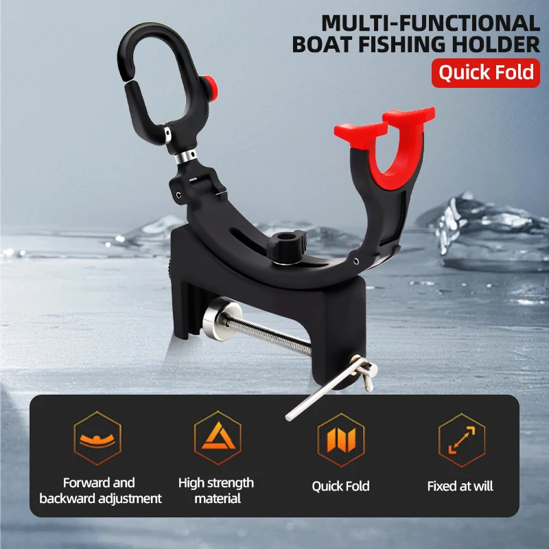 ZYZHE Soporte para caña de pescar – Plegable, nailon con ángulo ajustable - imagen 2