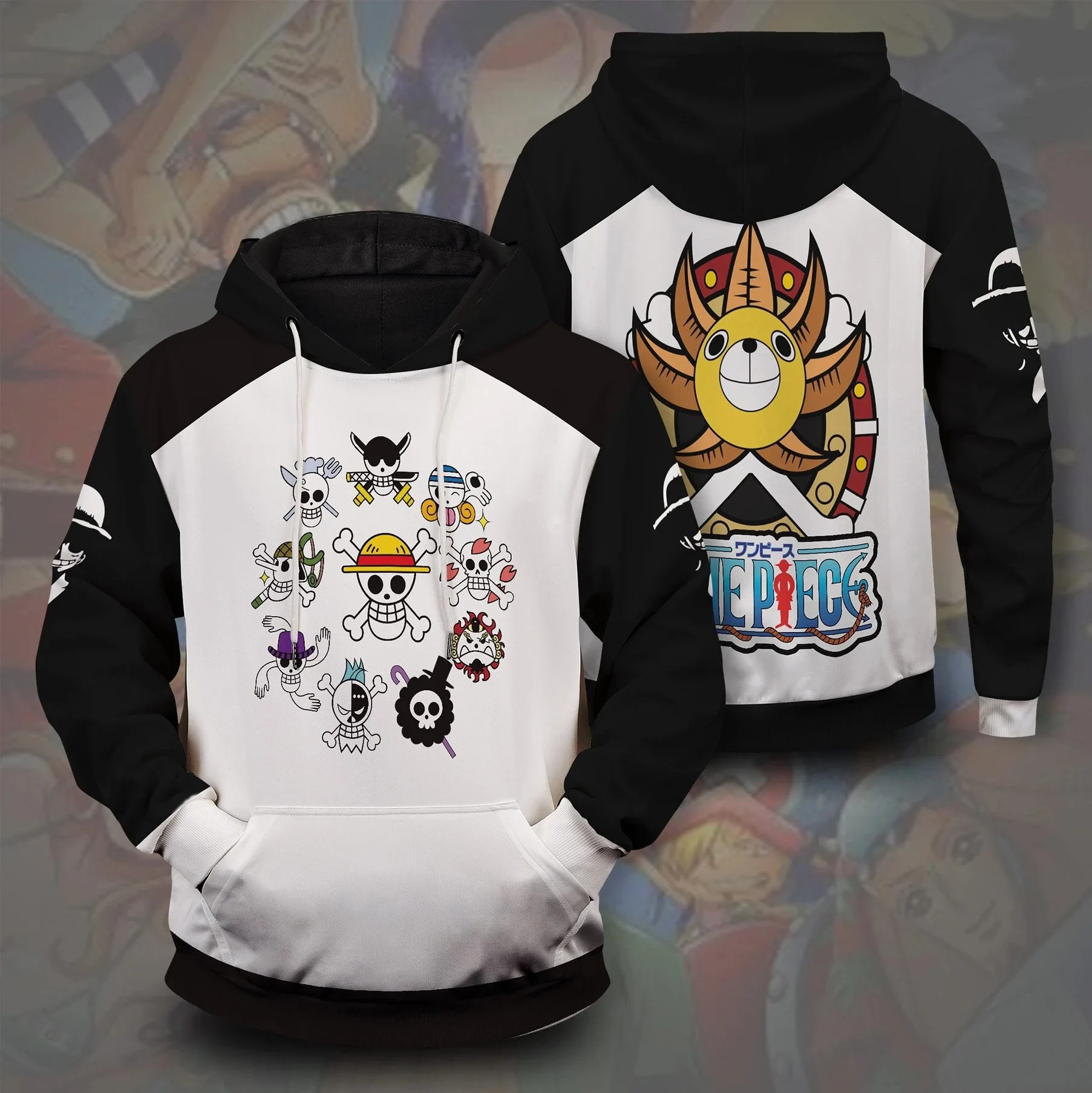 2026 Neuer One Piece 3D-Druck Anime-Hoodie für Herren Pullover-Sweatshirt Geeignet für Cosplay Lässige Streetwear Harajuku Y2K-Stile – Detail 7