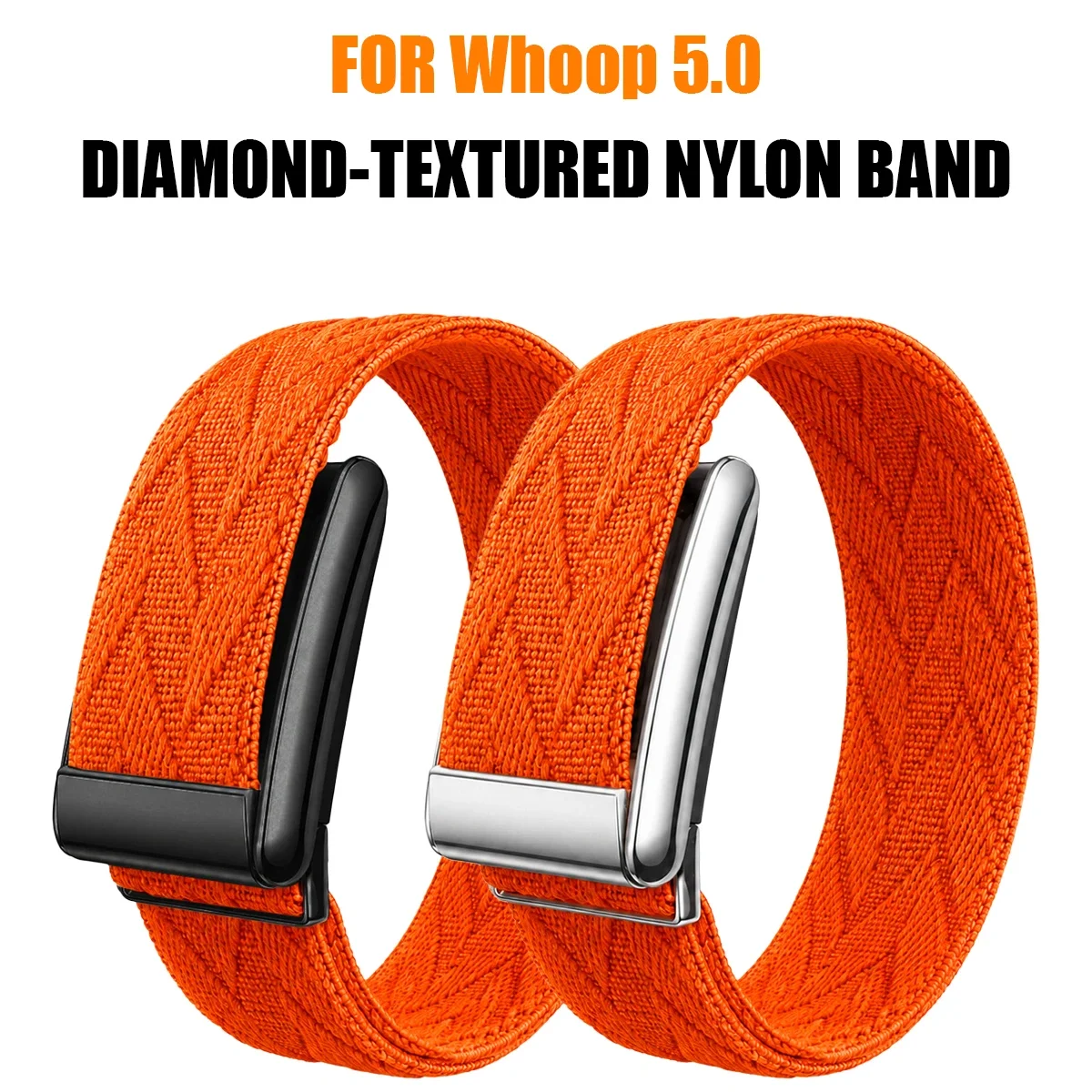 Nylon Woven Watchband for WHOOP 5.0 Watch Accessories Breathable Multi-color Replacement Leaf Shape Bracelet Sport Strap