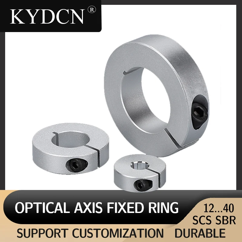 

ID 5mm-30mm Aluminum Open-Type Fixed Ring Light Bearing Limit Sleeve Locking Automatic Positioning Shaft Collar with Slit