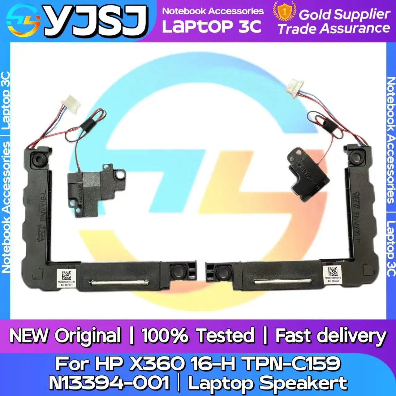 New Original Laptop Notebook Audio Speaker For HP 16-h TPN-C159 X360 16-H built-in left and right speaker horn audio