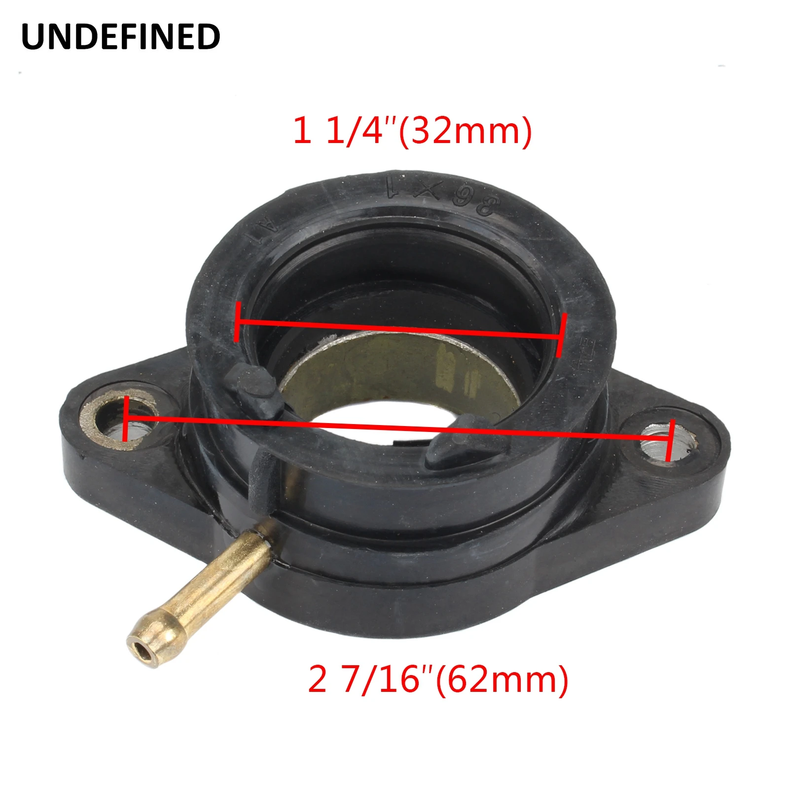 Carburetor Carb Intake Manifold Flange Boot For Yamaha AG200 6X-13586-01 AG 200 All Years Rubber Carburador Motorcycle Black