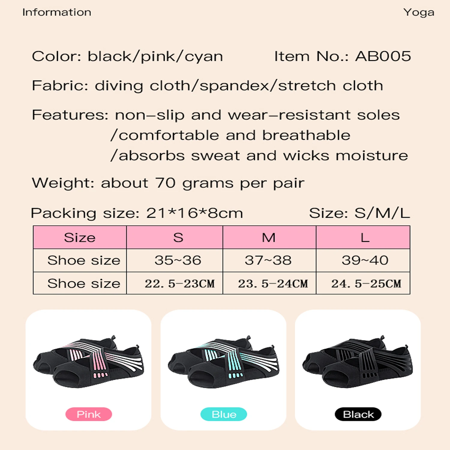 Non-Slip Yoga Fitness Shoes 6