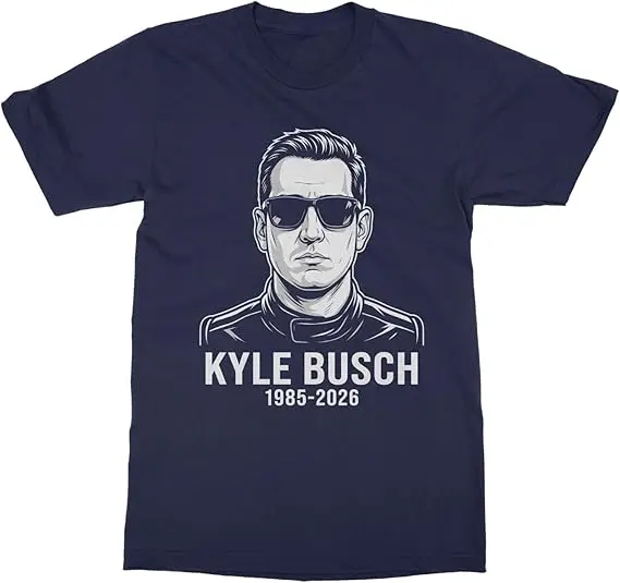 Forever Rowdy Front Because You Never Know Rennwagen T-Shirt Kyle Busch RIP Gedenk-Rennsport-Spruch T-Shirt Herren Neuheit Tribut Geschenk – Detail 4