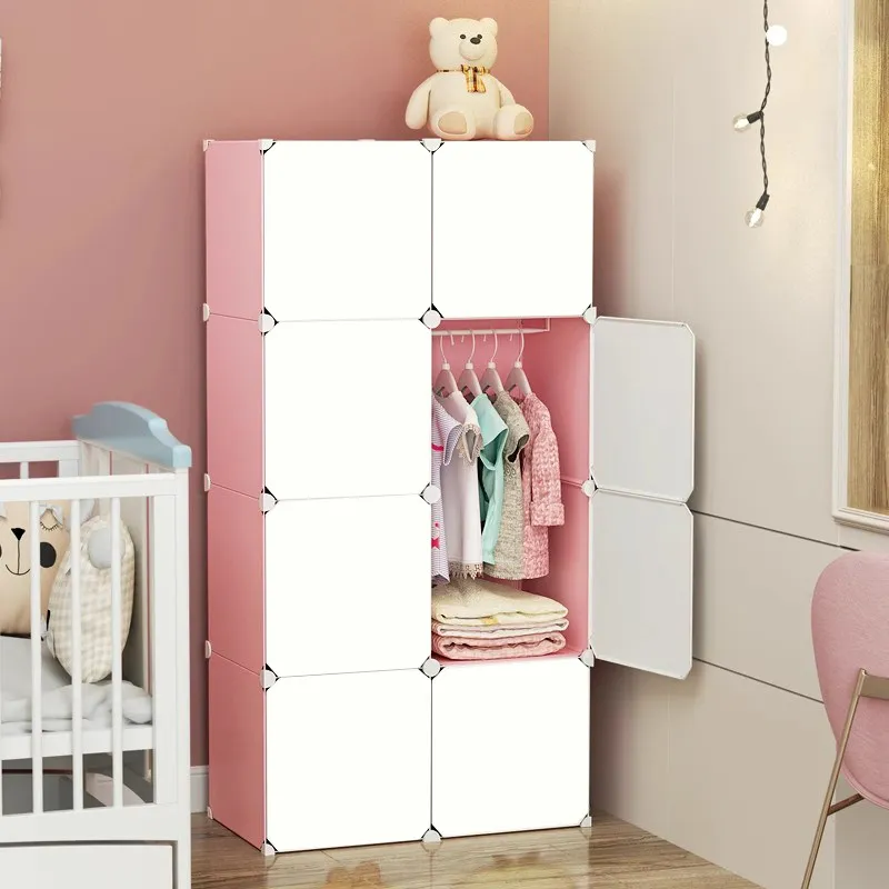 *-*Organizer Bedroom Wardrobe Storage Partitions Clothes Plastic Modern Cabinet Wardrobe Display
