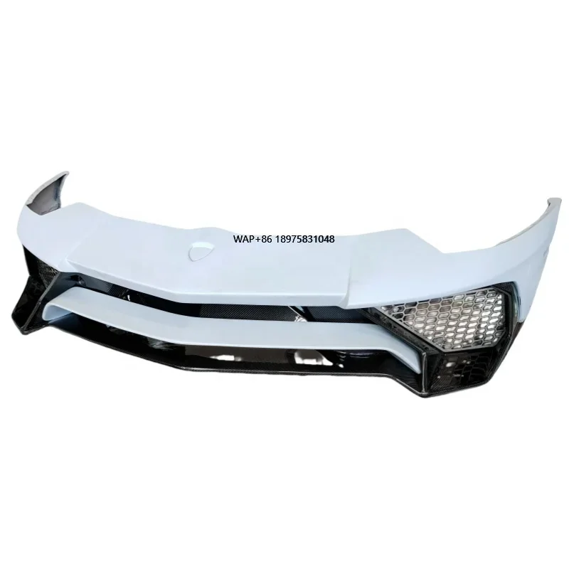 

New Condition Semi Carbon Fiber Front Bumper Body Kit Upgraded LP720 SV Style for LP700
