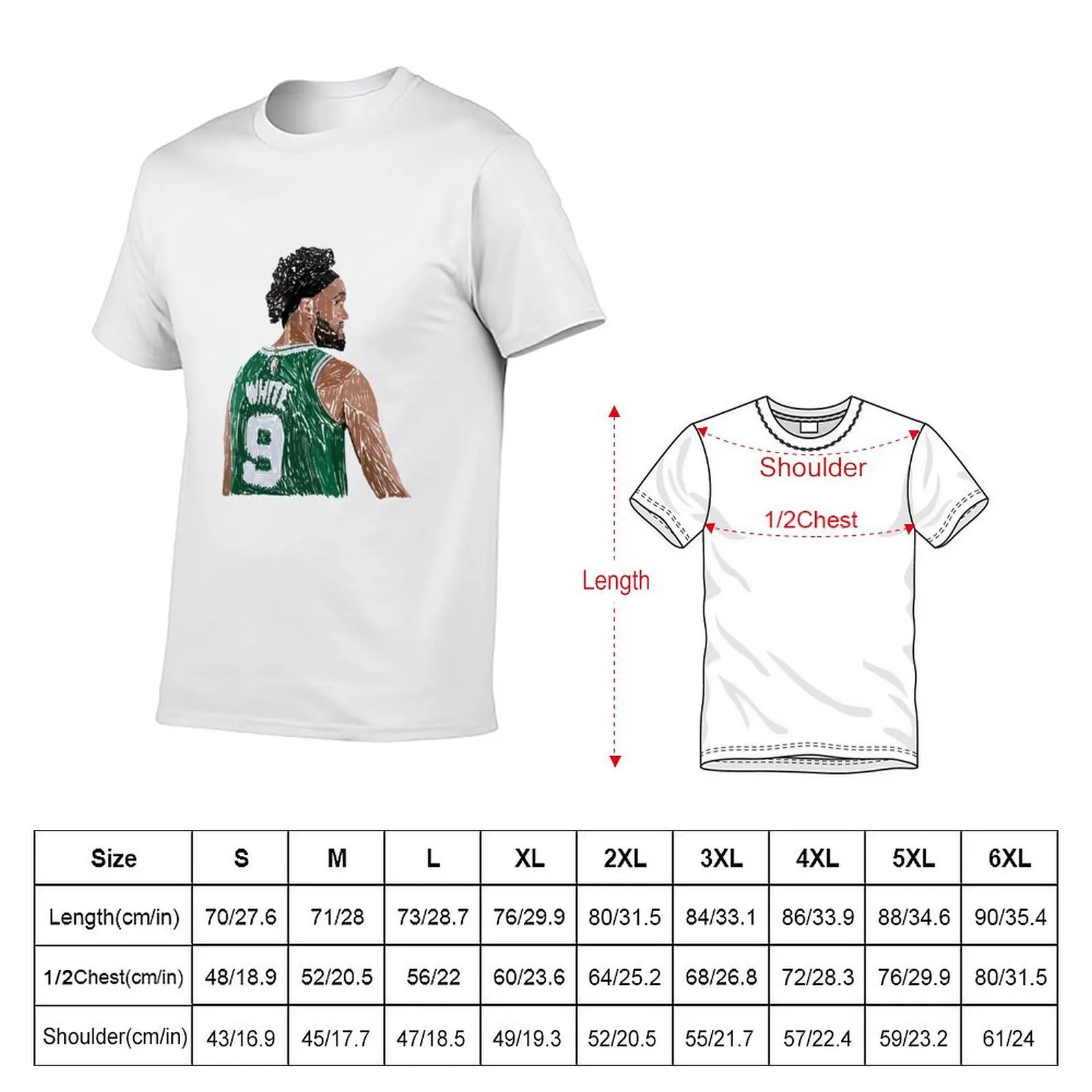 Derrick White T-Shirt Minimalist Graphic Tee Shirt