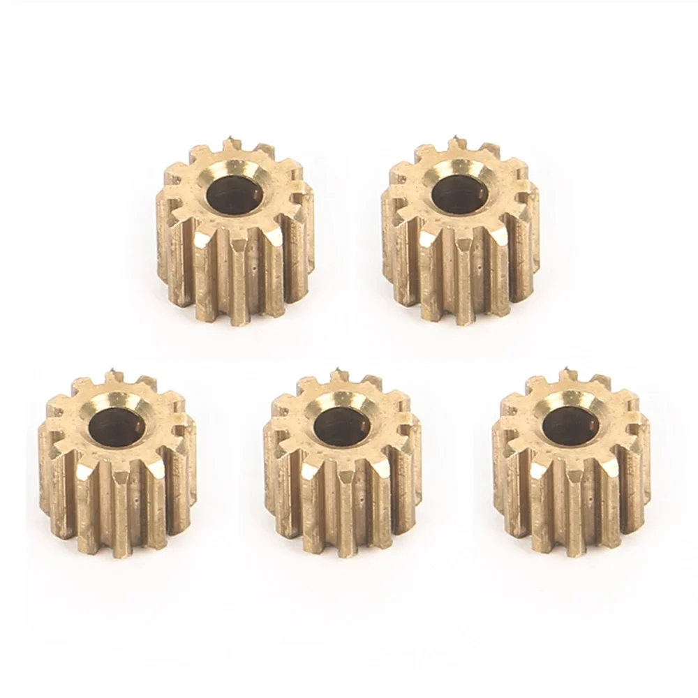 

Y34A 5Pcs 12T Brass Pinion Gear Motor Gear for D12 D42 1/10 RC Car Upgrade Parts Spare Accessories