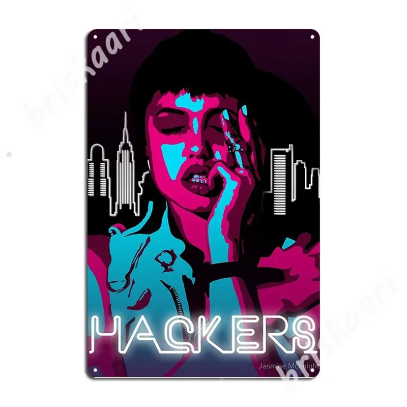 Angelina Jolie - Hackers Metal Signs Club Home pub Garage Design Plates Tin sign Posters