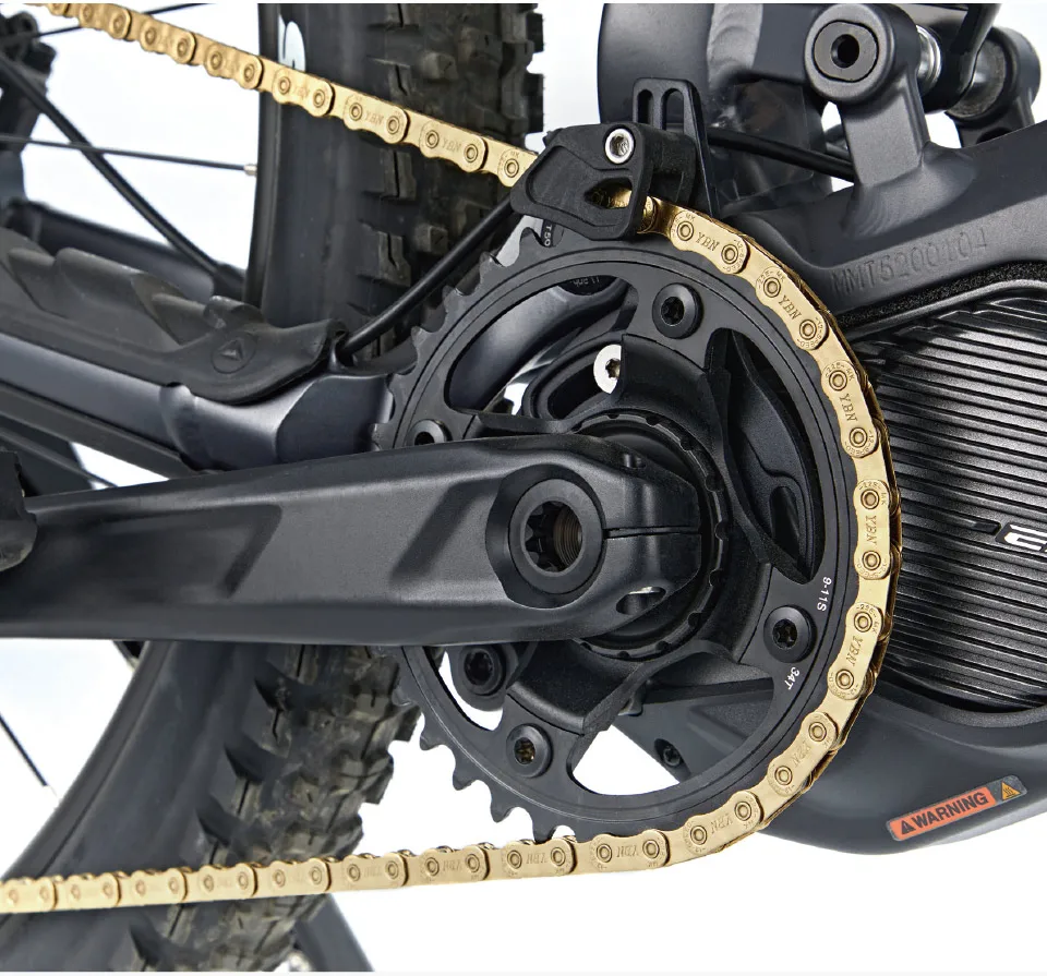 YBN 12-Gang-Fahrradkette MK120 Flattop-Kette Ultralig Rennrad 126 Link Hollow Oil Slick Titanbeschichtung für Shimano DA Sram RED – Detail 5