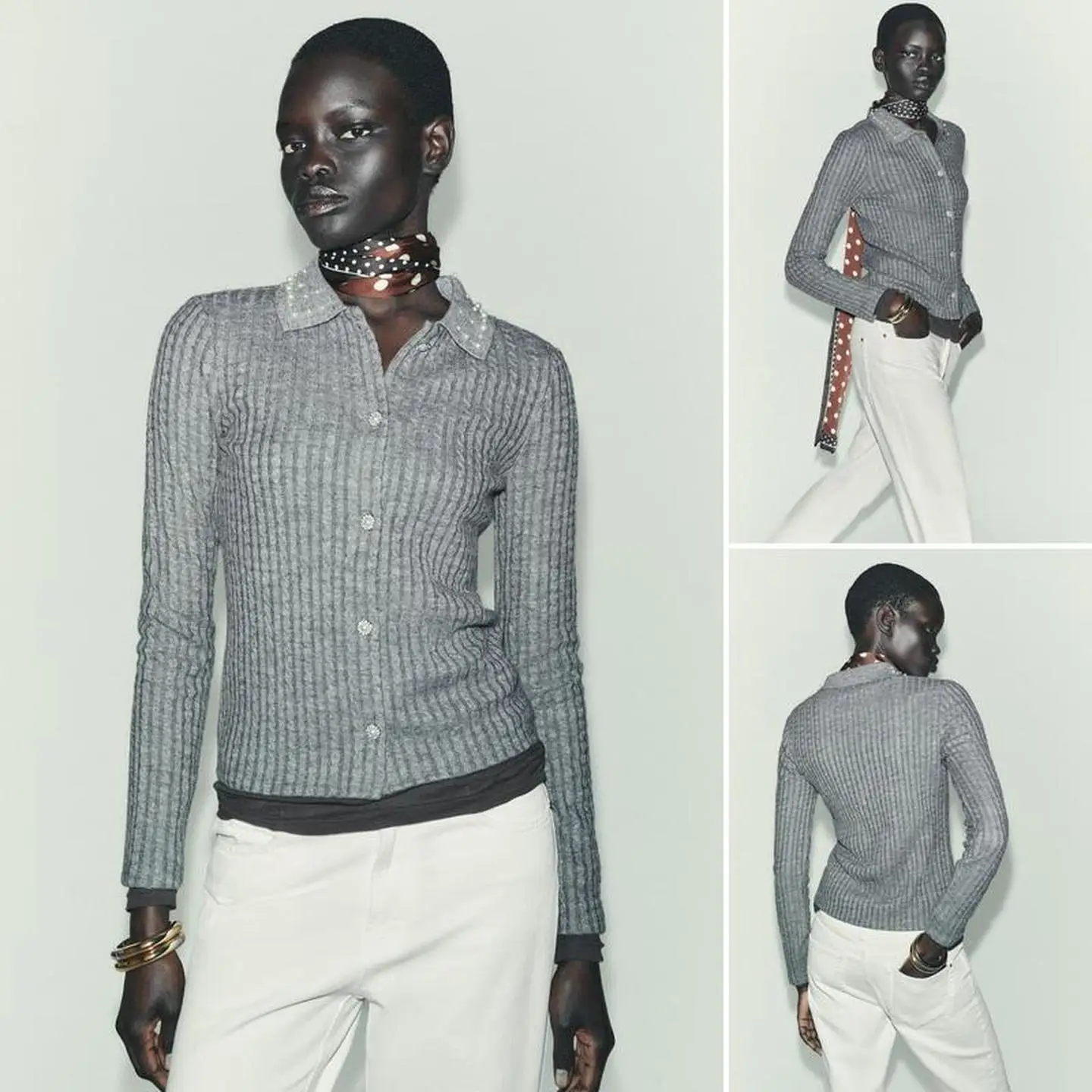 

Long Sve вязаный тюре с застежкой-молнией, ювелирный воротник с отложным воротником, повседневное женское пальто-кардиган на осень