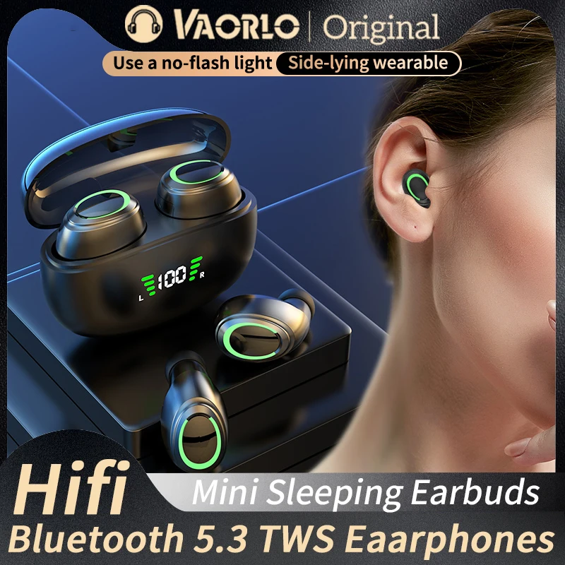 Mini auriculares inalámbricos invisibles con Bluetooth 5,3, cascos TWS, HIFI, música, táctil inteligente, Auriculares deportivos impermeables con micrófono