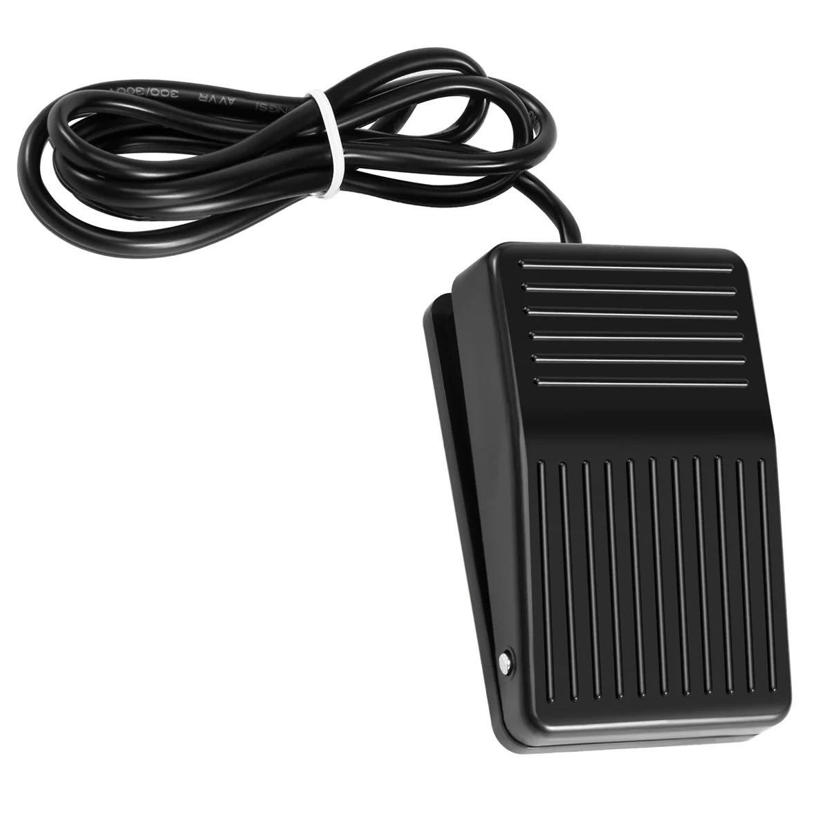 AC 250V 10A SPDT NO NC Antislip Plastic Momentary Power Foot Pedal Switch Black