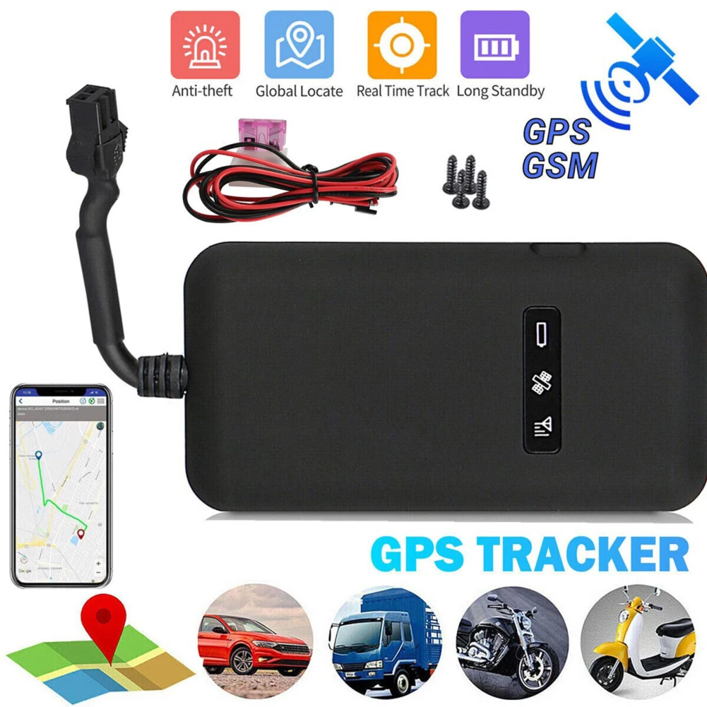 

GT02 Car GPS Tracker With 3 LED Indicator Lights GSM GPRS GPS Tracking Device Real-time Anti-theft Locator For Vehicles