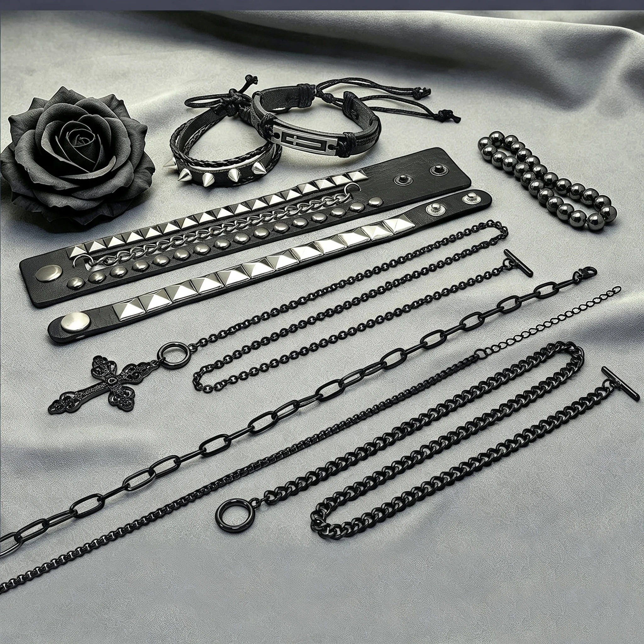 จี้กางเขนสไตล์กอธิค สร้อยคอแบบ - Women'S Emo Accessories บทวิจารณ์และราคา