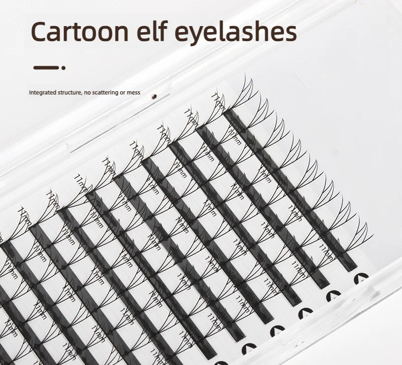 Comic Fairy Eyelash Tray Anime Lashes 0.07mm B Curl Blooming Fairy Light Tapered Matte Soft Plume Fluttering Eyelash Extensions