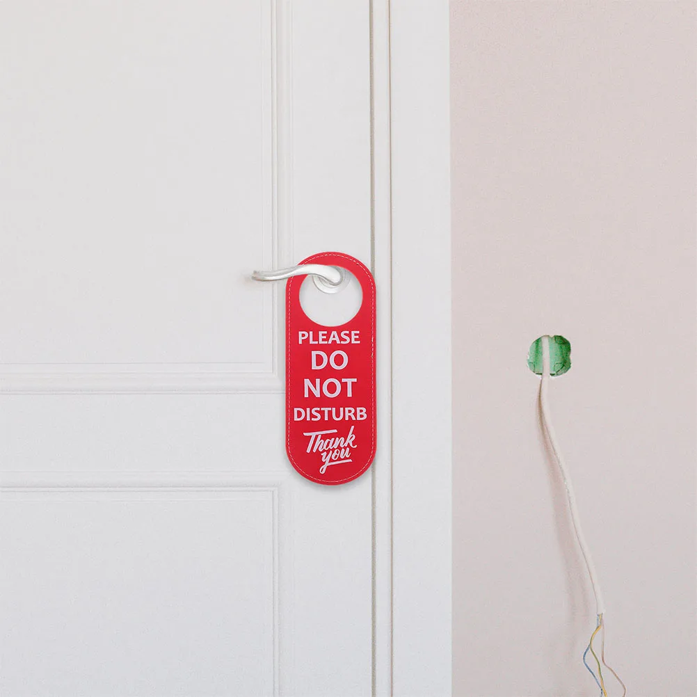 

3pcs Do Not Disturb Sign Door Hanger Privacy Signs for Bathroom Hotel Home Office Double Sided Easy Install Universal