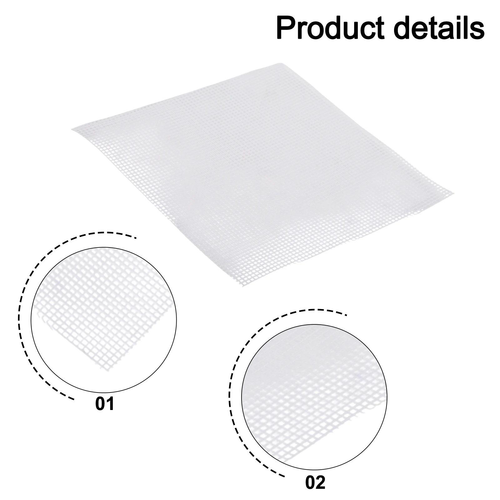 Gardening Projects 10*10cm Flower Pot Net Drainage Net Easy Installation Effective Soil Barrier Lightweight Design
