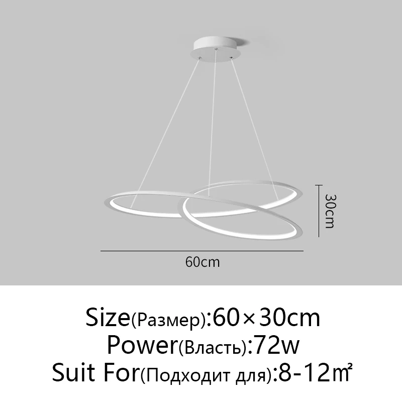 Ronde Kroonluchter Zwart/Wit Voor Woonkamer Eetkamer Keuken Kamer Ronde Vorm Kroonluchter Verlichtingsarmaturen Indoor Lightin