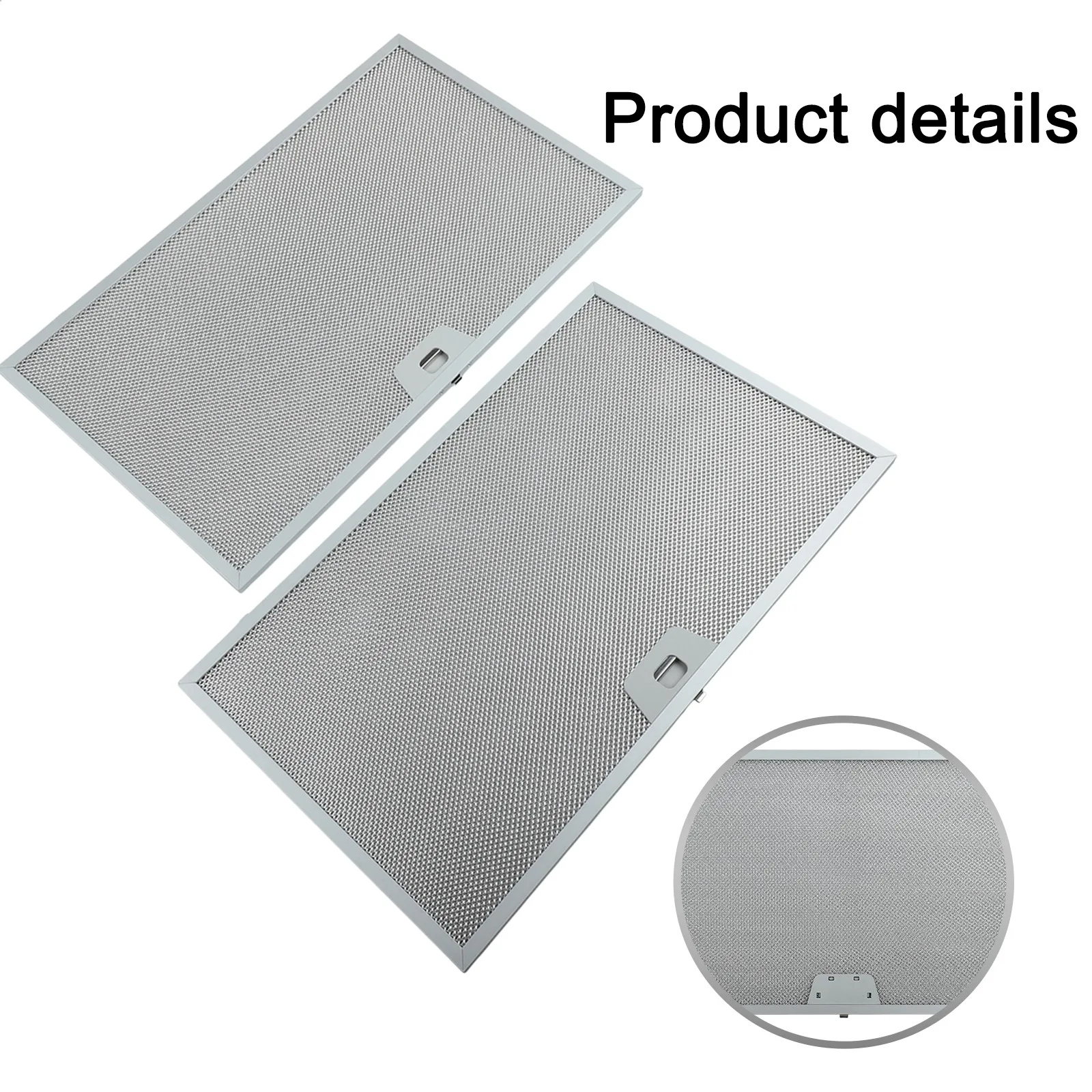 للاستخدام في المطبخ، فلتر شبكي معدني، فلتر معدني لترشيح الشحوم المصنوعة من الألومنيوم متوافق مع العلامات التجارية الرائدة #5