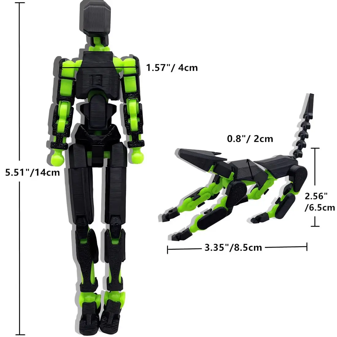 (Assembly Completed) T13 Action Figure Set,Dummy 13 Robot Action Figure, Lucky 13 Collectible Action Figure Articulated