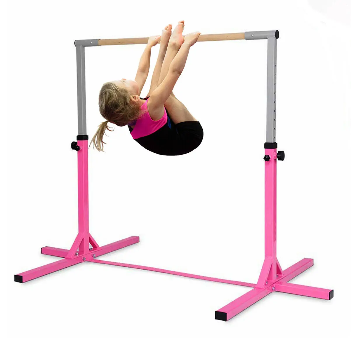 130Cm Adjustable Kids Exercise Gymnastics Bar Horizontal Sports Gym Training Kids Kip Horizontal Bar