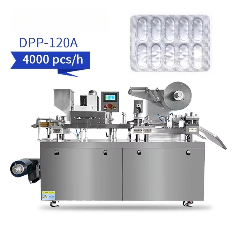 DPP-120A small blister packaging machine for tablet capsule PVC aluminum blister packaging