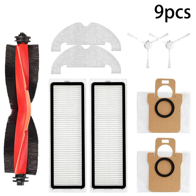 Voor Xiaomi Robotstofzuiger X10 Robotstofzuiger Onderdelen Vervanging Hoofdzijborstel Hepa Filter Mop Doek Stofzak Accessoires