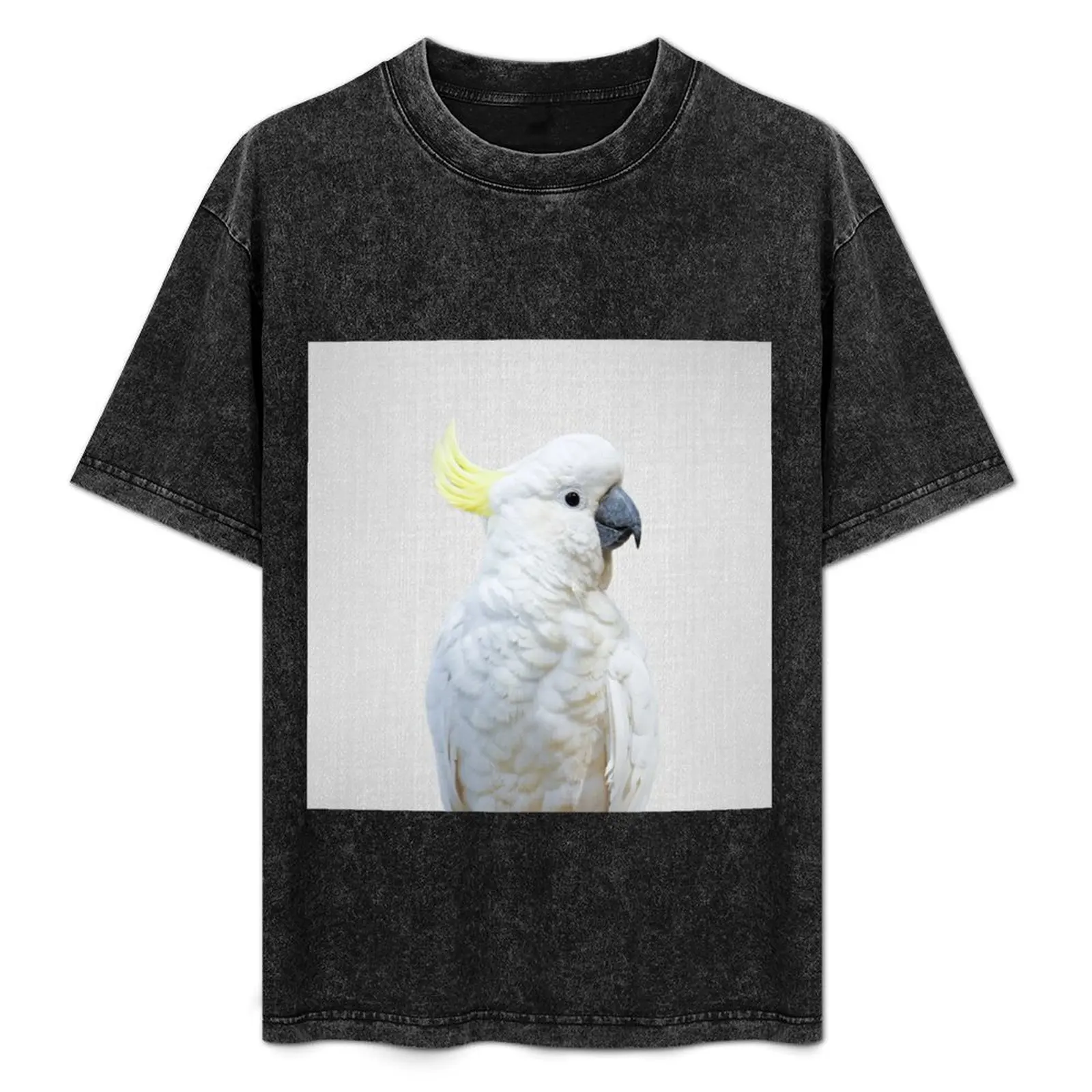 

White Cockatoo - Colorful T-Shirt Urban Style Casual Short Sleeve Top