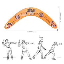 1PCS Boomerang in legno a forma di V Manobra Dardo Boomerang Volare Giocattoli per bambini Gioco all'aperto Lancio di sport per bambini Ragazzi Bambini