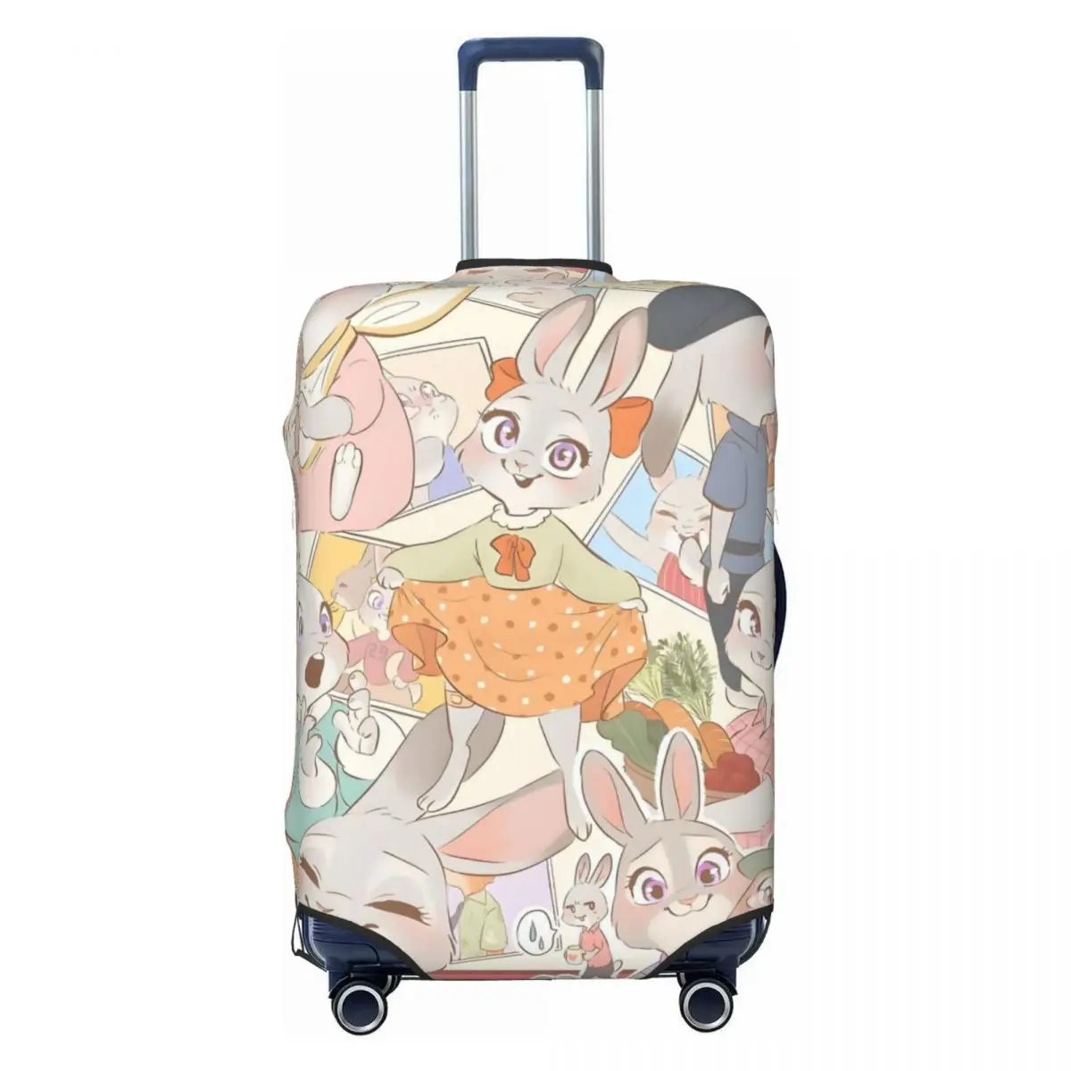 

Custom Zootopia Wallpaper Luggage Cover Elastic Cute Cartoon Travel Suitcase Protective Covers Fits 18-32 Inch