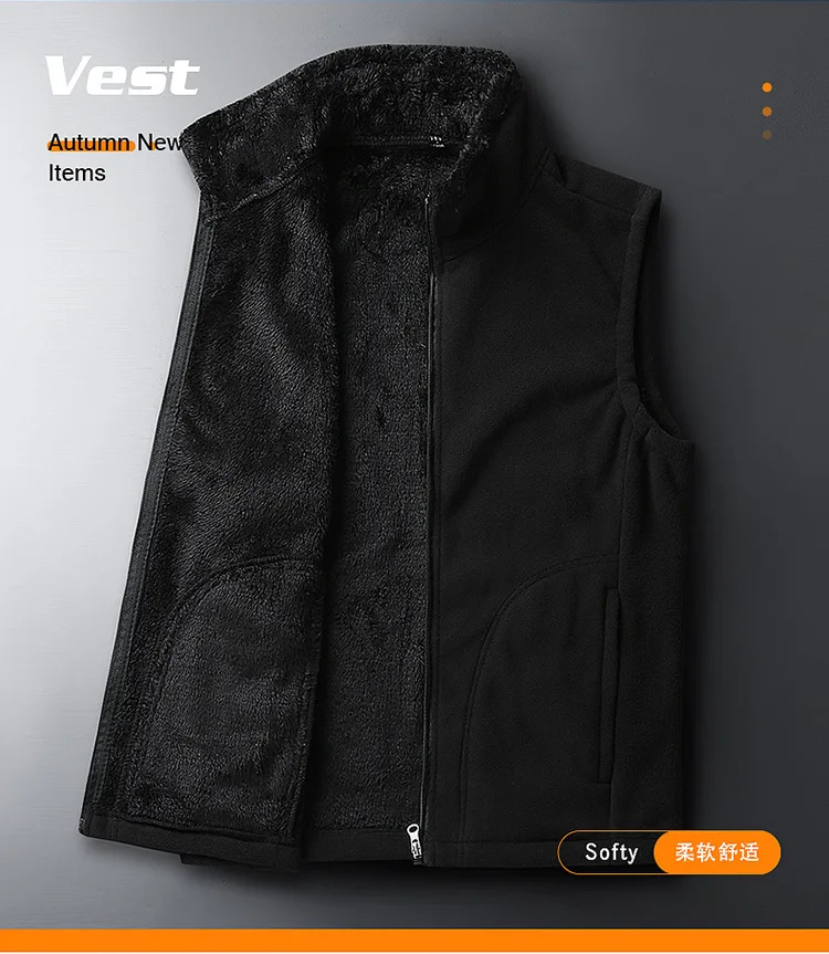 

Vest Men's Autumn Winter New Sports Casual Vest Winter Men's Plus Size Fleece Jacket Lamb Cashmere Oversize Vests Waistcoats