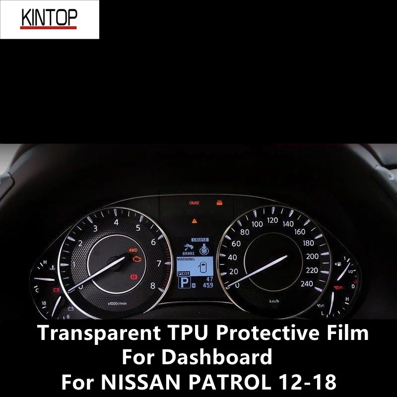 

For NISSAN PATROL 12-18 Dashboard Transparent TPU Protective Film Anti-scratch Repair Film Accessories Refit