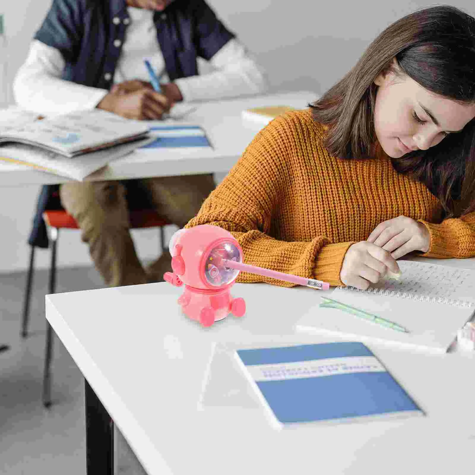 Manual Pencil Sharpener Carpenter Pencils Make up Students Plastic Universal Adorable Child