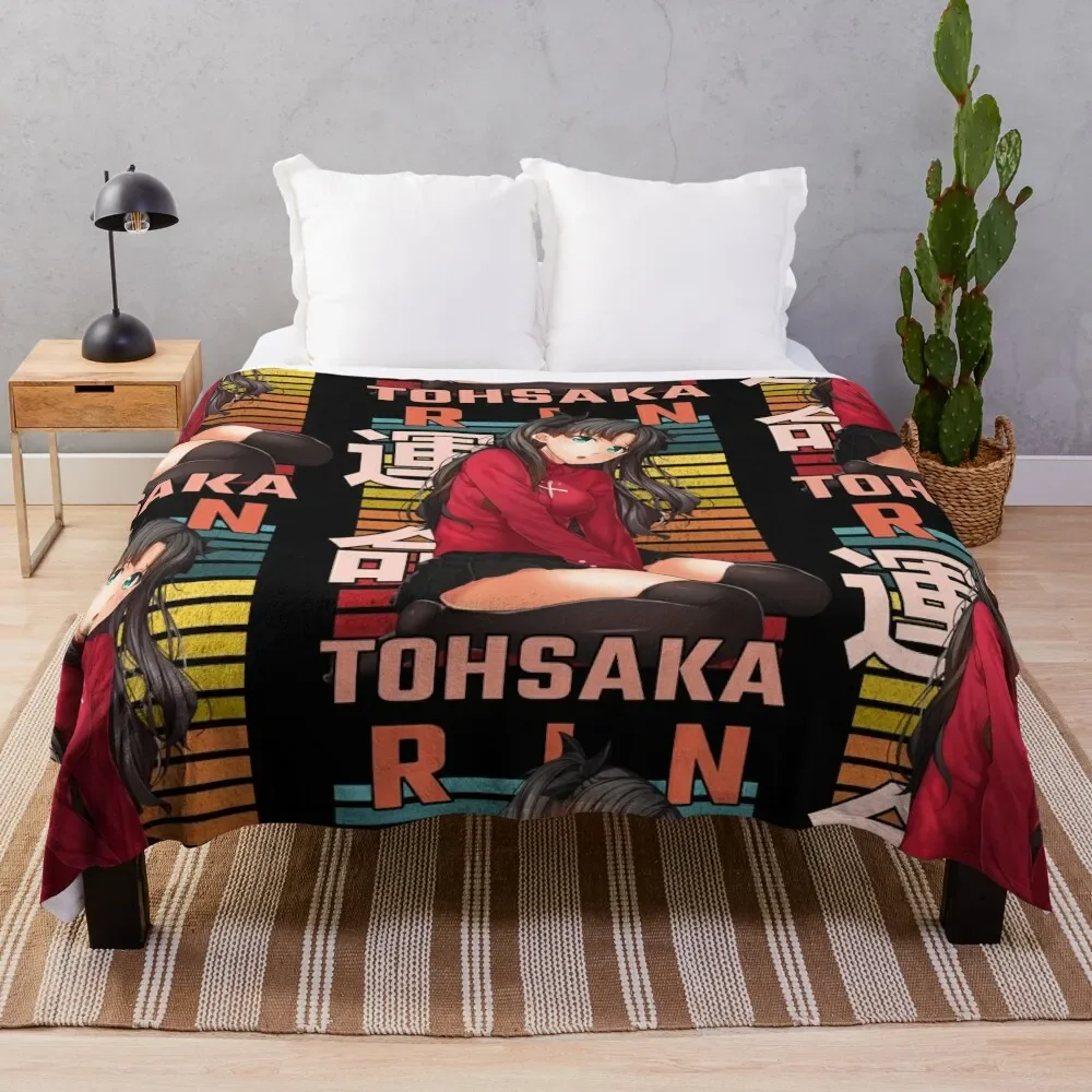 

Rin Tohsaka Fate/Zero Retro Anime Design Throw Blanket