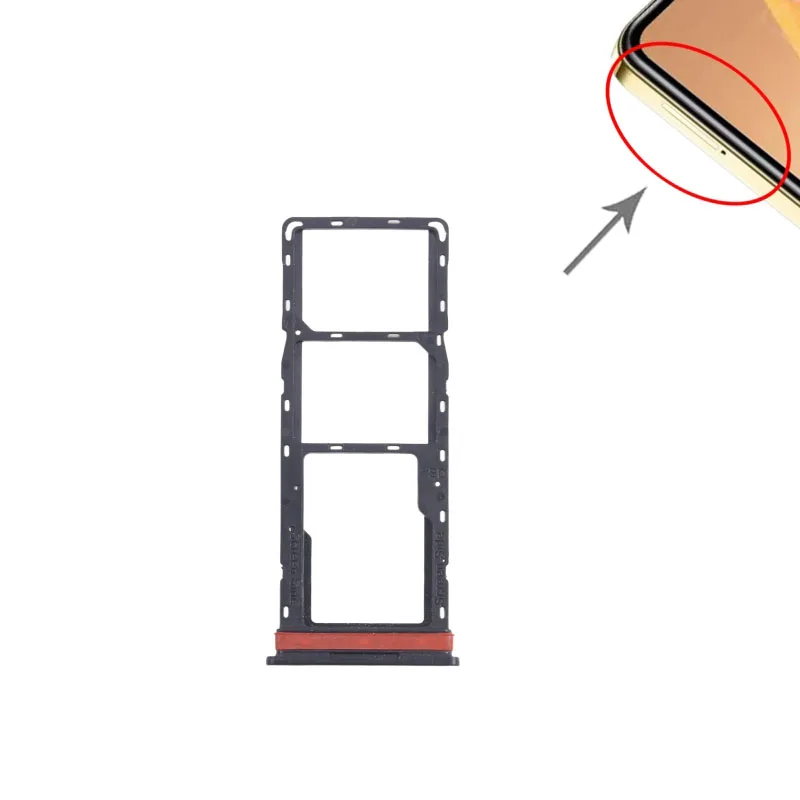 2 PCS SIM Card Tray for Infinix Hot 40i X6528B Card Tray Replacement Part