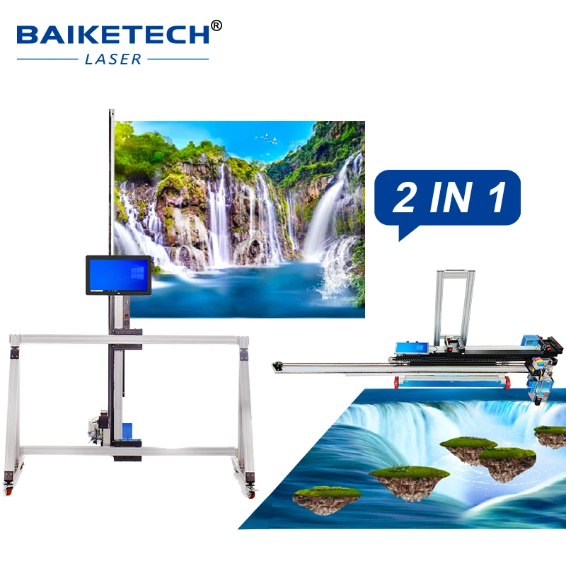 TH-GW256T 3D อิงค์เจ็ทโดยตรงภาพจิตรกรรมฝาผนังผนังและพื้น 2 In One เครื่องพิมพ์ผนังและชั้น 2 In One พิมพ์เครื่อง