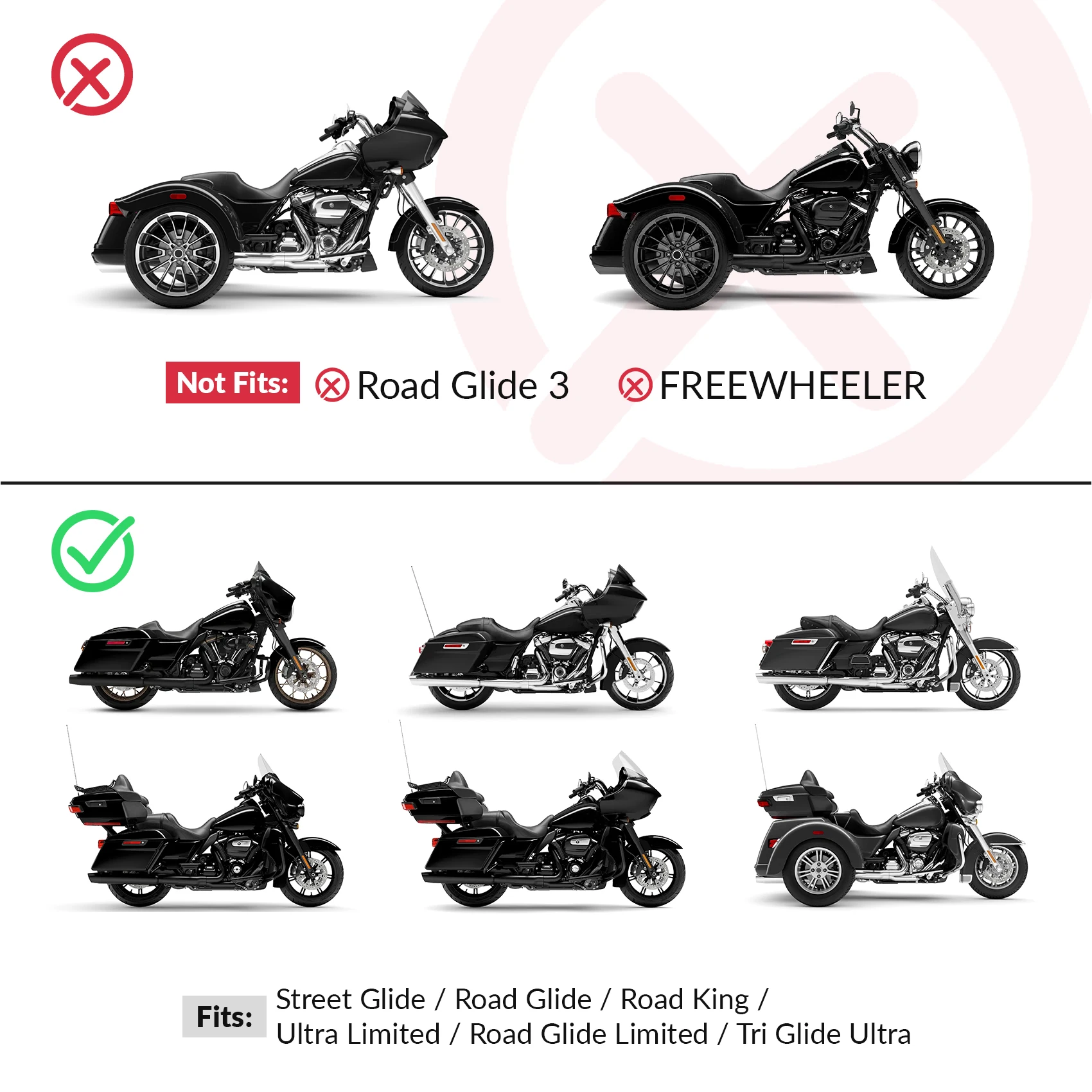 Rider Passenger Seat For Harley Touring CVO Electra Street Glide Special Road King FLHR FLHX FLTRX 2009-2023 2019 Motorcycle