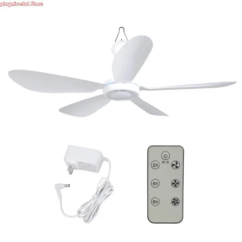 E8BA Съемный лезвие висят электрический вентилятор Удаленный таймер Функция 2M Работа шнура