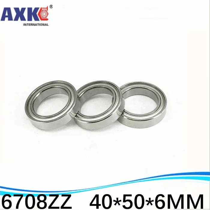 88888 50pcs Free Shipping The High Quality of Ultra-thin Deep Groove Ball Bearings 6708ZZ 40*50*6 Mm * Inch Bearing AXK Steel 99