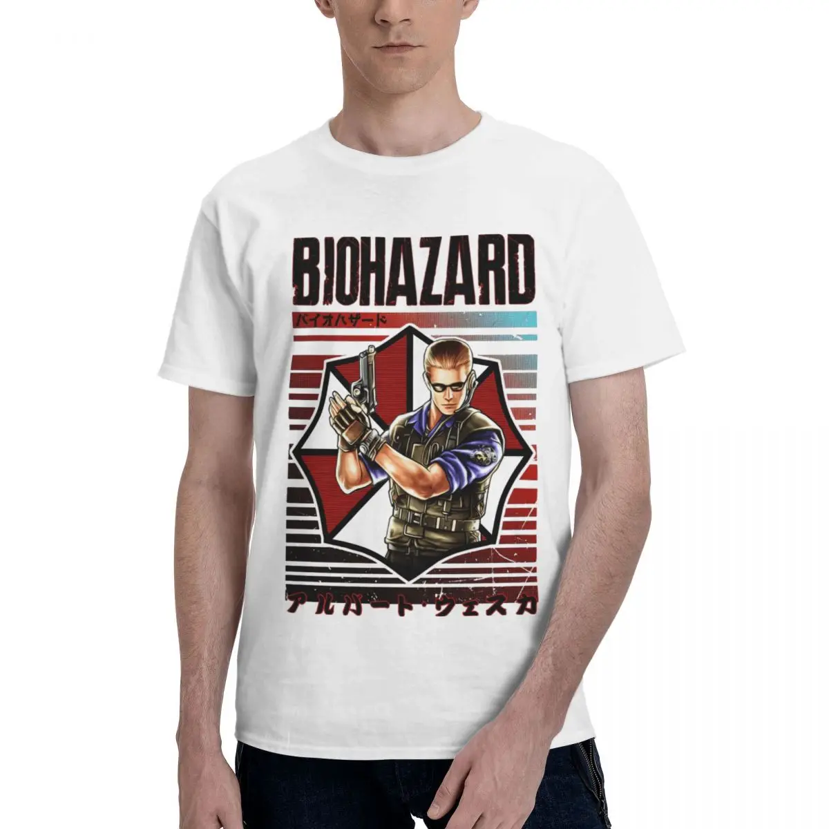 Albert Wesker Funny T Shirts Graphic Y2K Gifts O-neck Mens Women T-Shirt Clothes