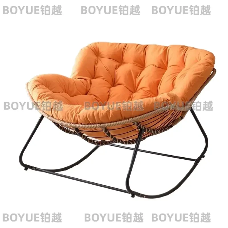 for Bird's Nest Rocking Chair Rattan Recliner for Living Room Bedroom Balcony Outdoor Courtyard Garden Sofa Chair