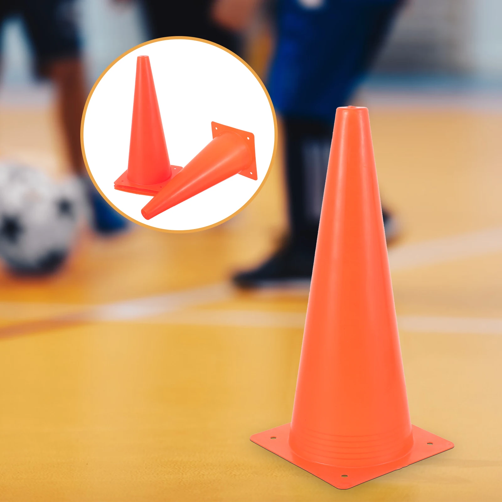 Cones portáteis para Treinamento de Futebol Infantil, Disco Profissional Footwork, Treinamento de Agilidade, Obstáculo Acessórios Esportivos, 4PCs