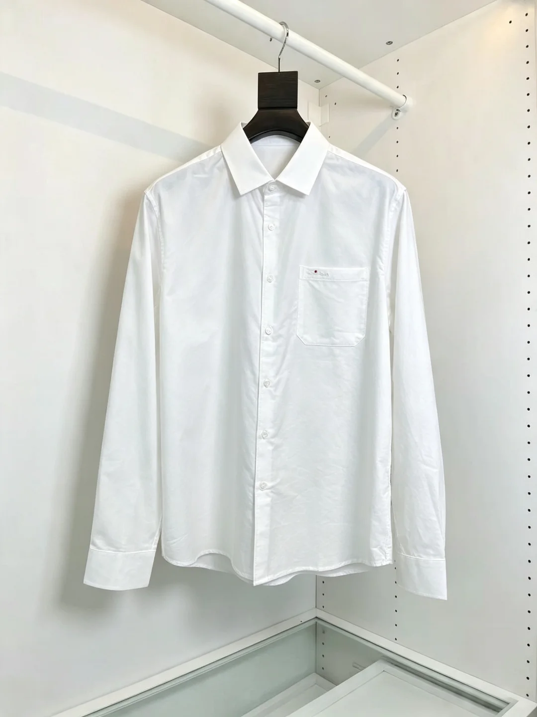 Italian old money style men's long-sleeved shirt business lapel mercerized long-staple cotton lapel shirt