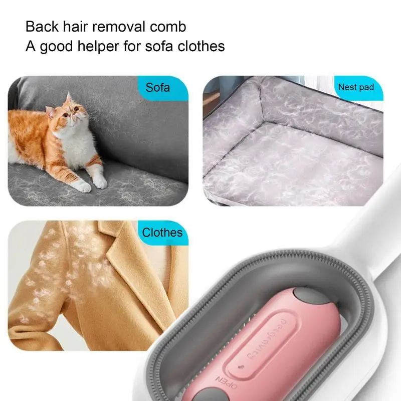 Pet Knot Remover 4 In 1 Dog Matted Hair Remover Universal Double-sided Cat Hair Comb With Water Tank Cat Brush For Cleaning Fur